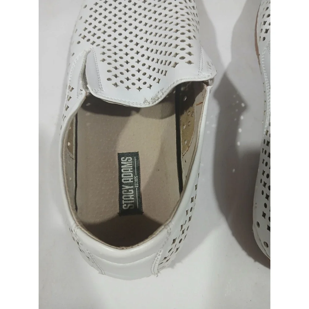 Stacy Adams Perforated Slip On Loafers